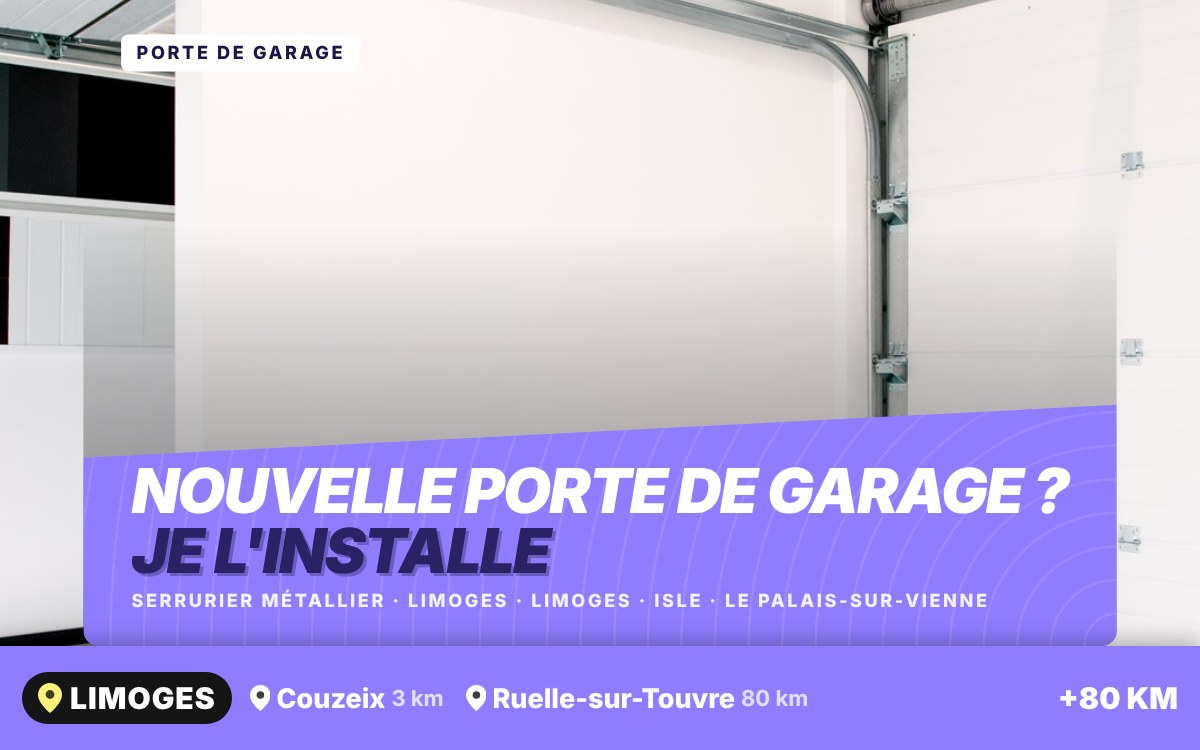 Je vais installer votre porte de garage sectionnelle à Tulle