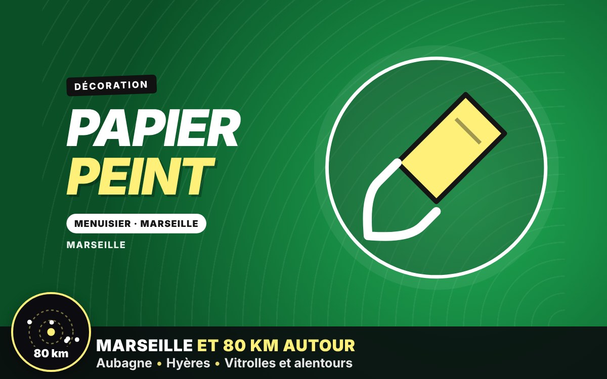 Je vais poser votre papier peint à Toulon