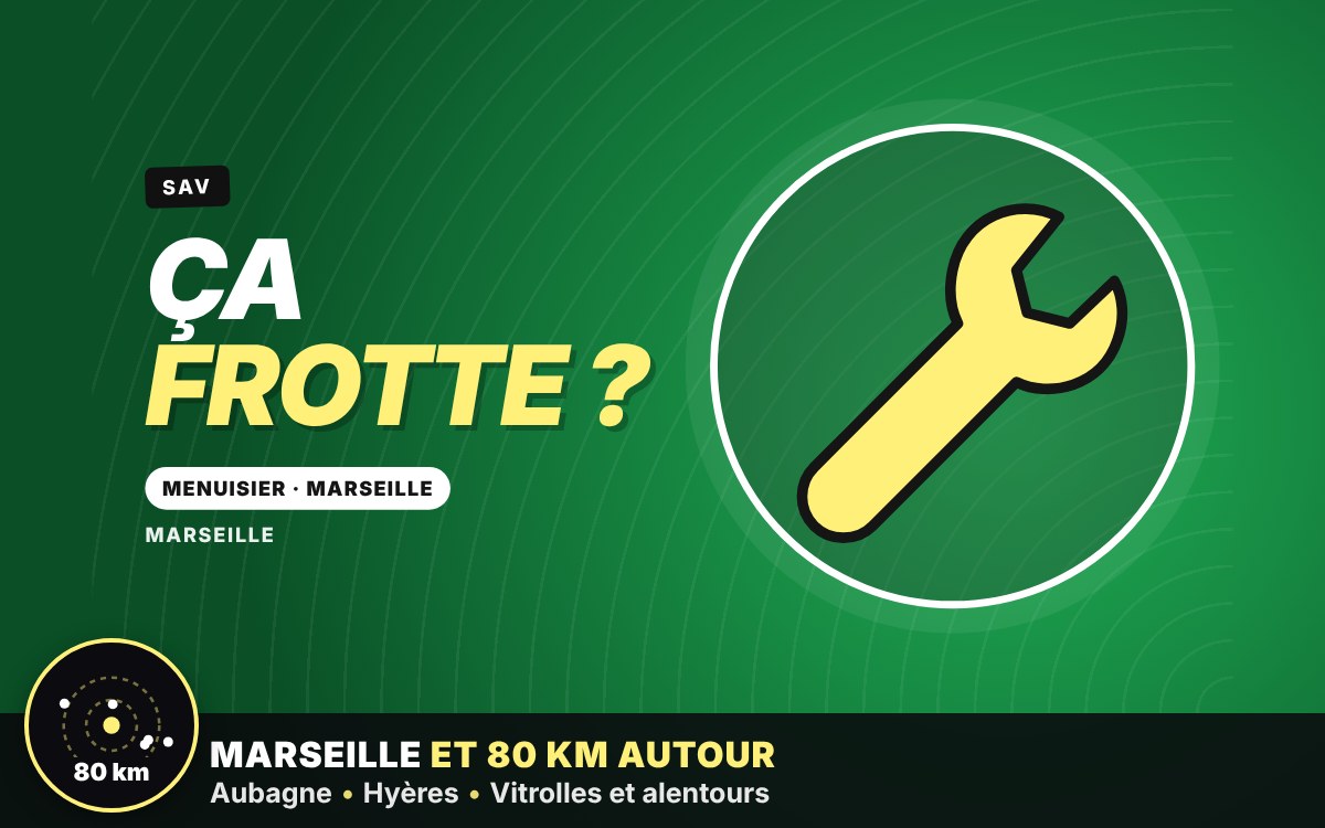 Je vais assurer les réglages, reprises et SAV de votre mobilier à Toulon