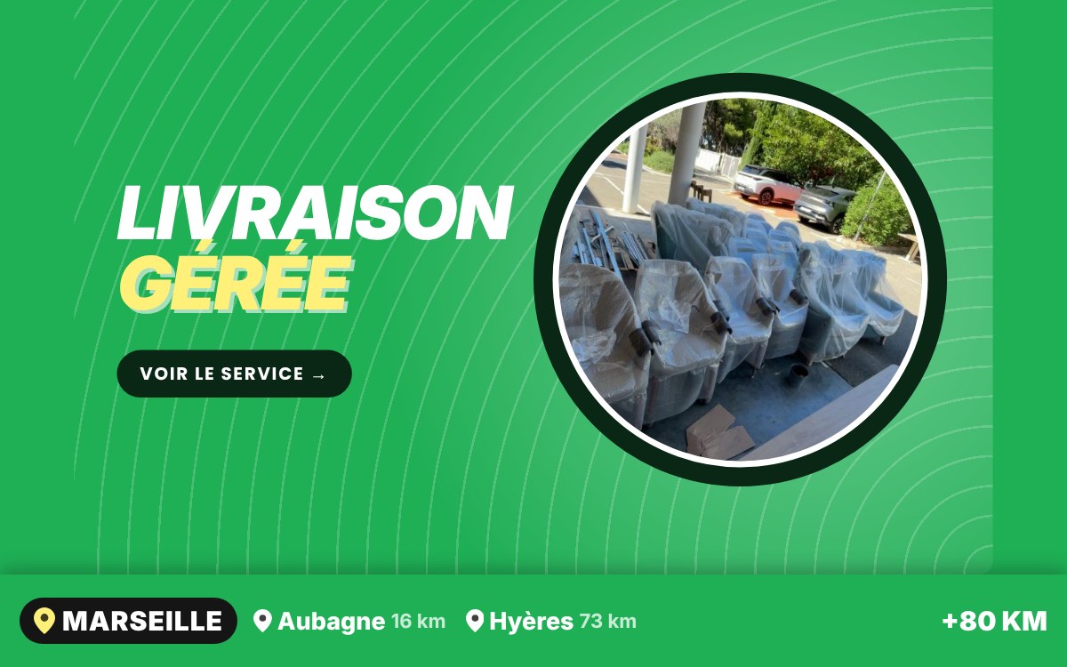 Je vais réceptionner et manutentionner votre mobilier sur chantier à Toulon