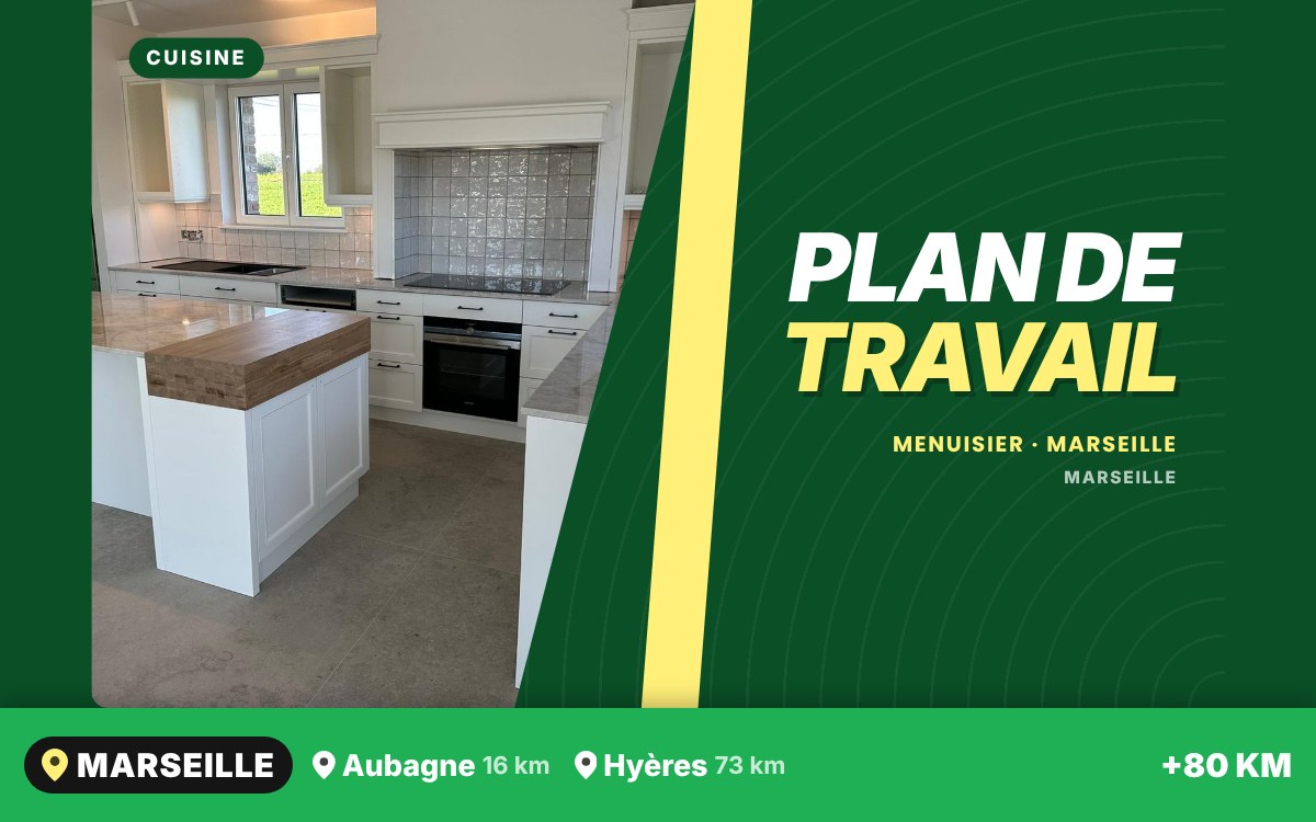 Je vais poser votre plan de travail à Toulon