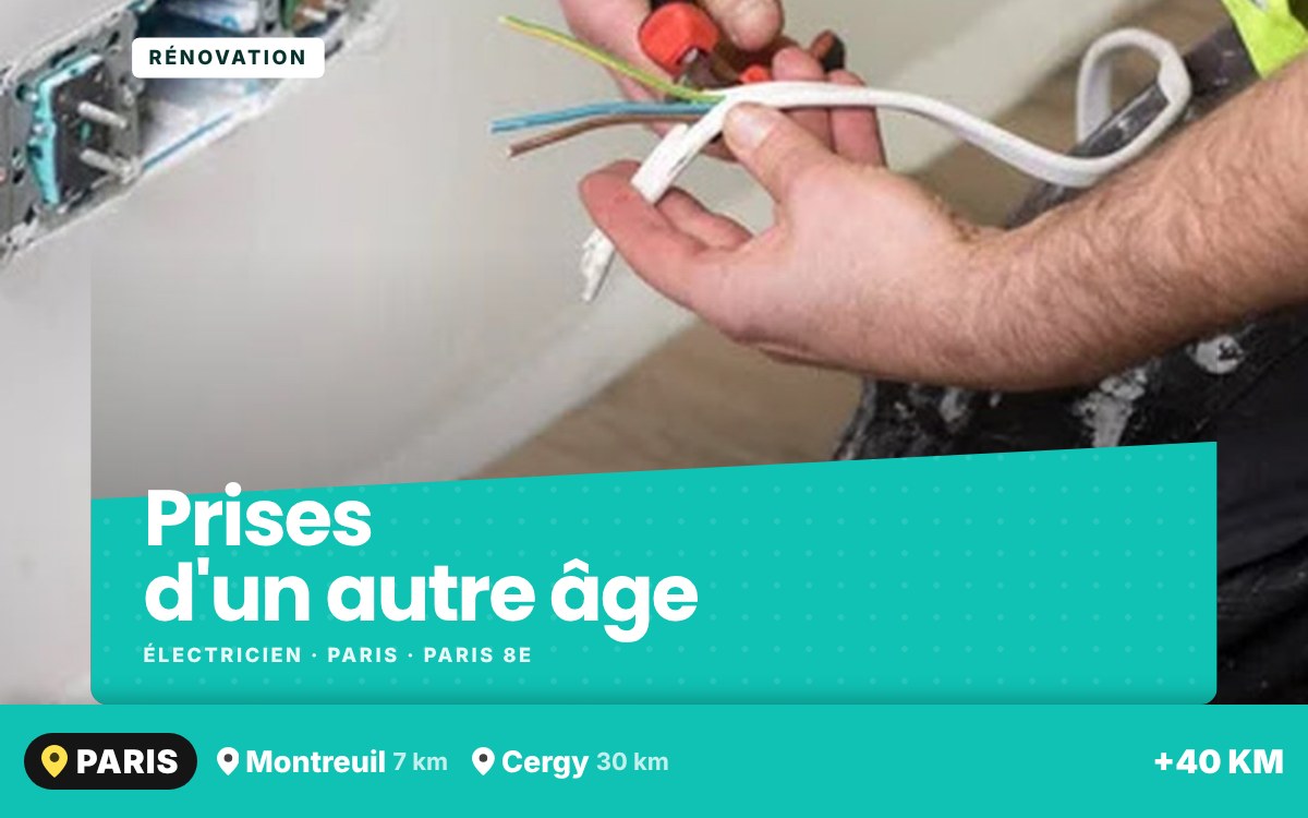Je vais remplacer vos prises et interrupteurs anciens à Sartrouville