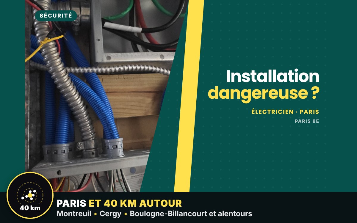 Je vais mettre votre installation électrique en sécurité à Chelles
