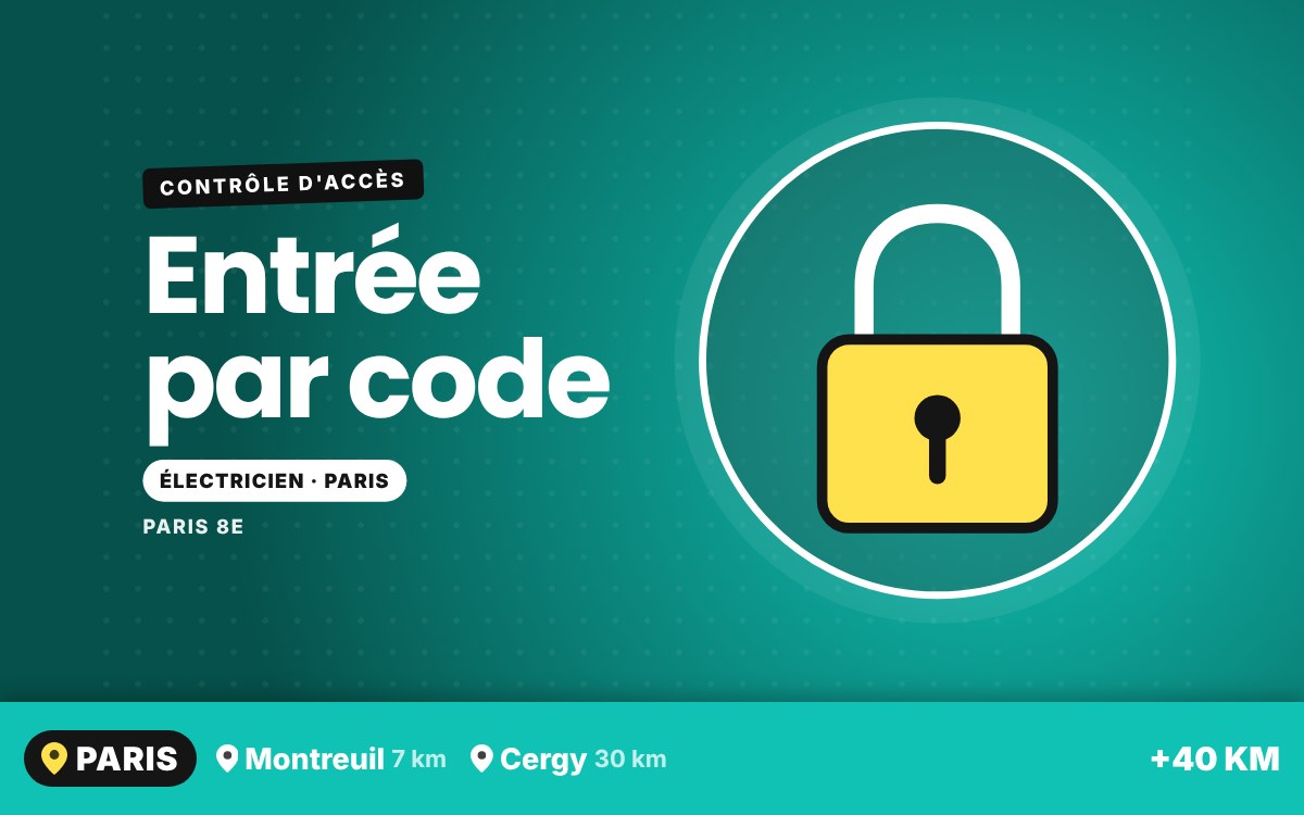 Je vais installer votre digicode à Chantilly