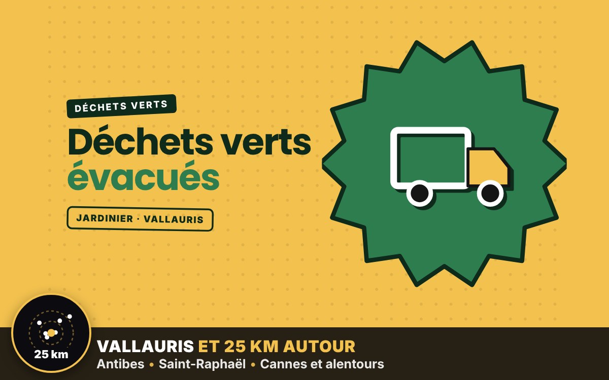 Je vais évacuer vos déchets verts à Nice
