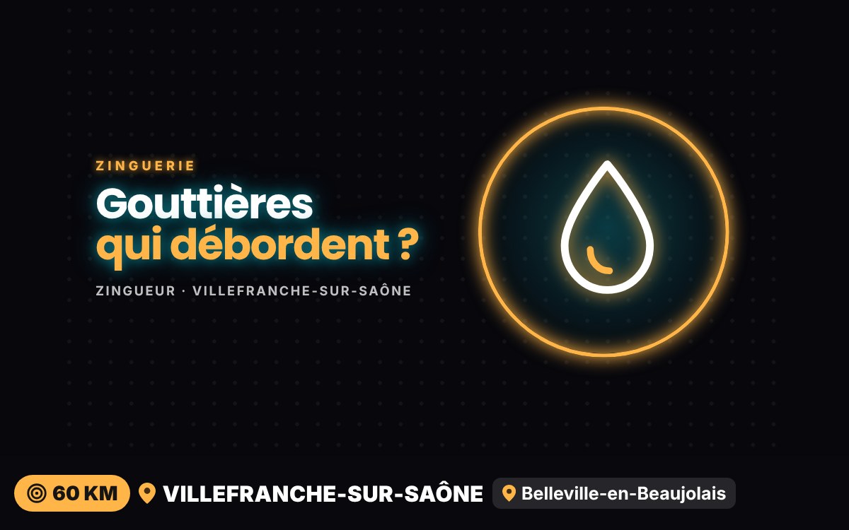 Je vais nettoyer et réparer vos gouttières à Écully