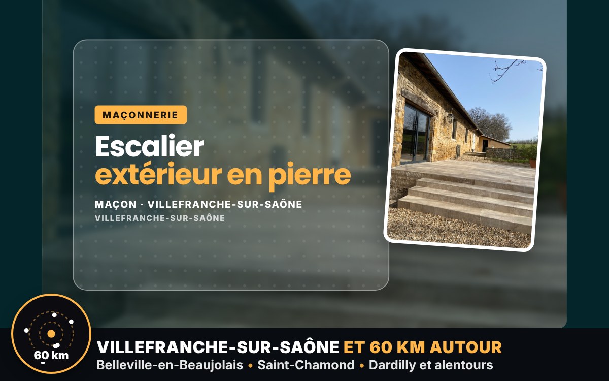 Je vais construire votre escalier extérieur à Écully
