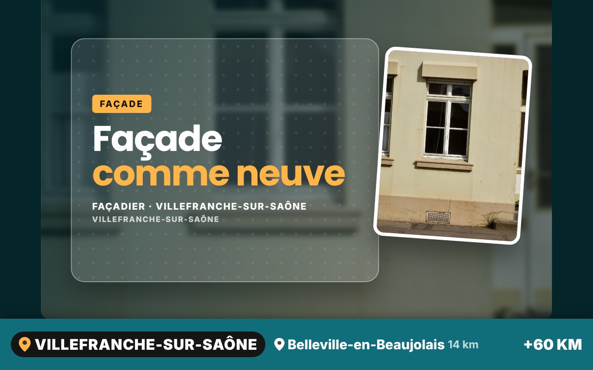 Je vais faire le ravalement de votre façade à Écully