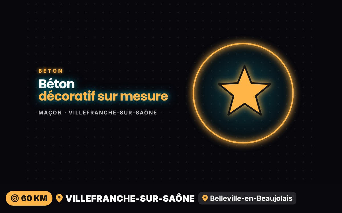 Je vais réaliser votre sol en béton décoratif à Écully