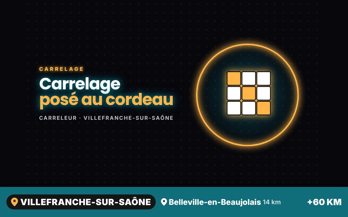 Je vais poser votre carrelage à Écully