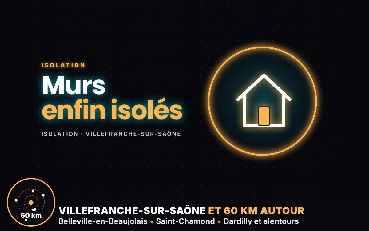 Je vais isoler vos murs par l'intérieur à Écully