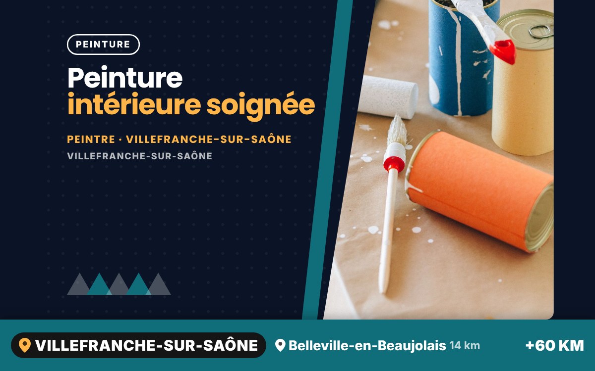 Je vais repeindre l'intérieur de votre logement à Écully