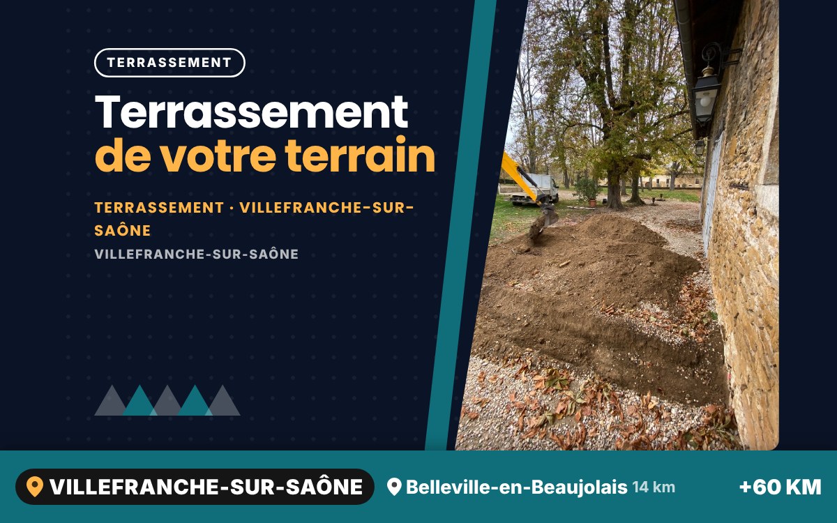 Je vais faire le terrassement de votre terrain à Écully
