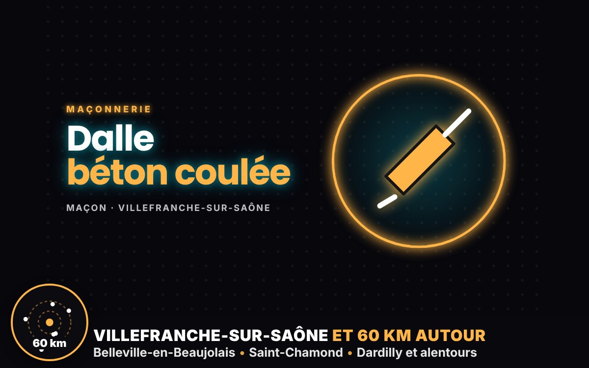 Je vais couler votre chape ou votre dalle béton à Écully