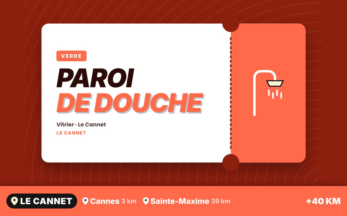 Je vais installer votre paroi de douche en verre à Fréjus