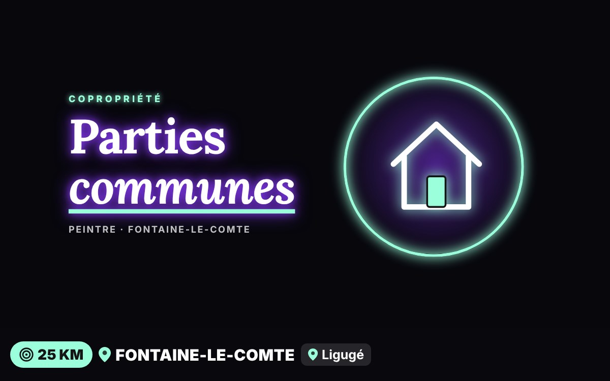 Je vais repeindre vos parties communes à Poitiers