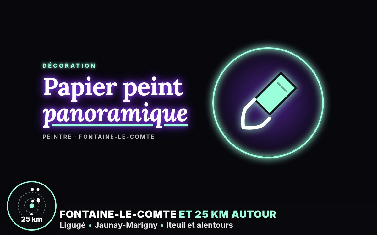 Je vais poser votre papier peint panoramique à Poitiers