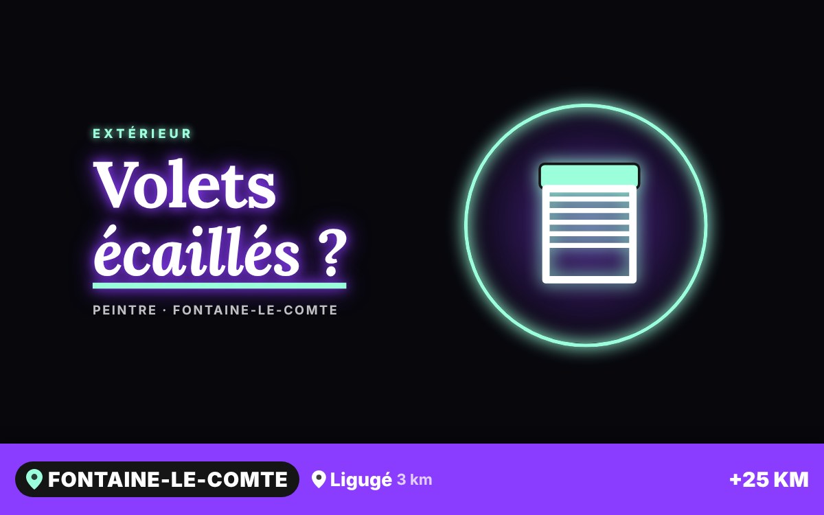 Je vais repeindre vos volets et portails en bois à Poitiers