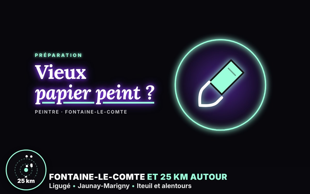 Je vais retirer votre ancien papier peint à Poitiers