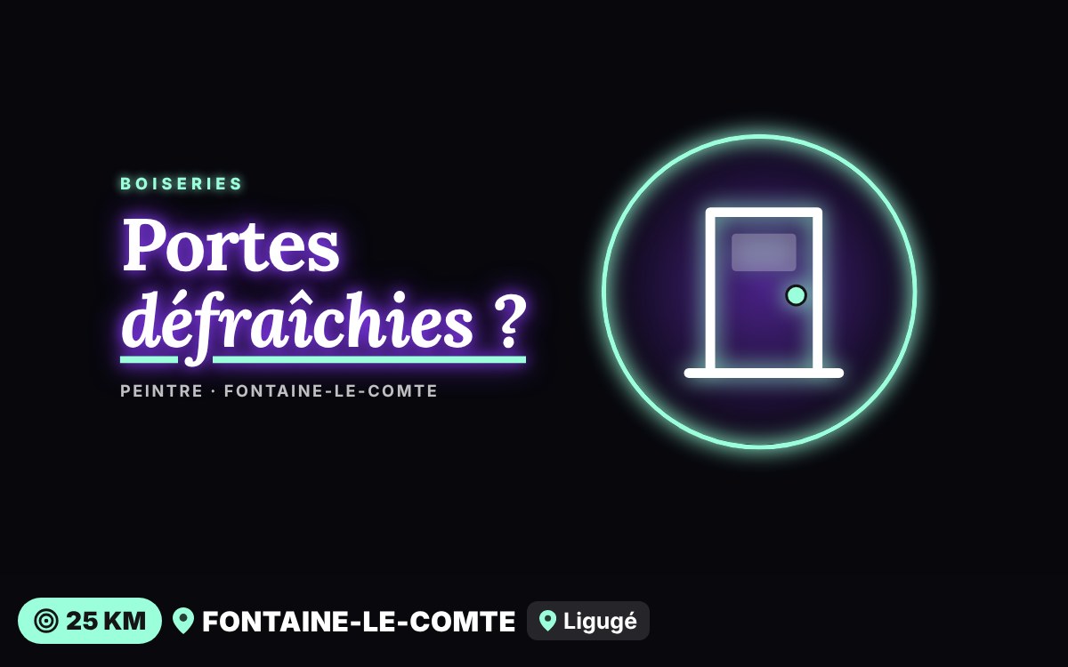 Je vais repeindre vos portes et boiseries à Poitiers