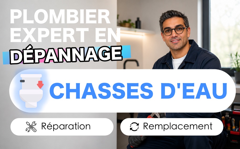 Je vais réparer votre chasse d'eau