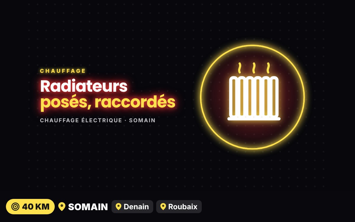 Je vais installer et raccorder vos radiateurs électriques à Liévin