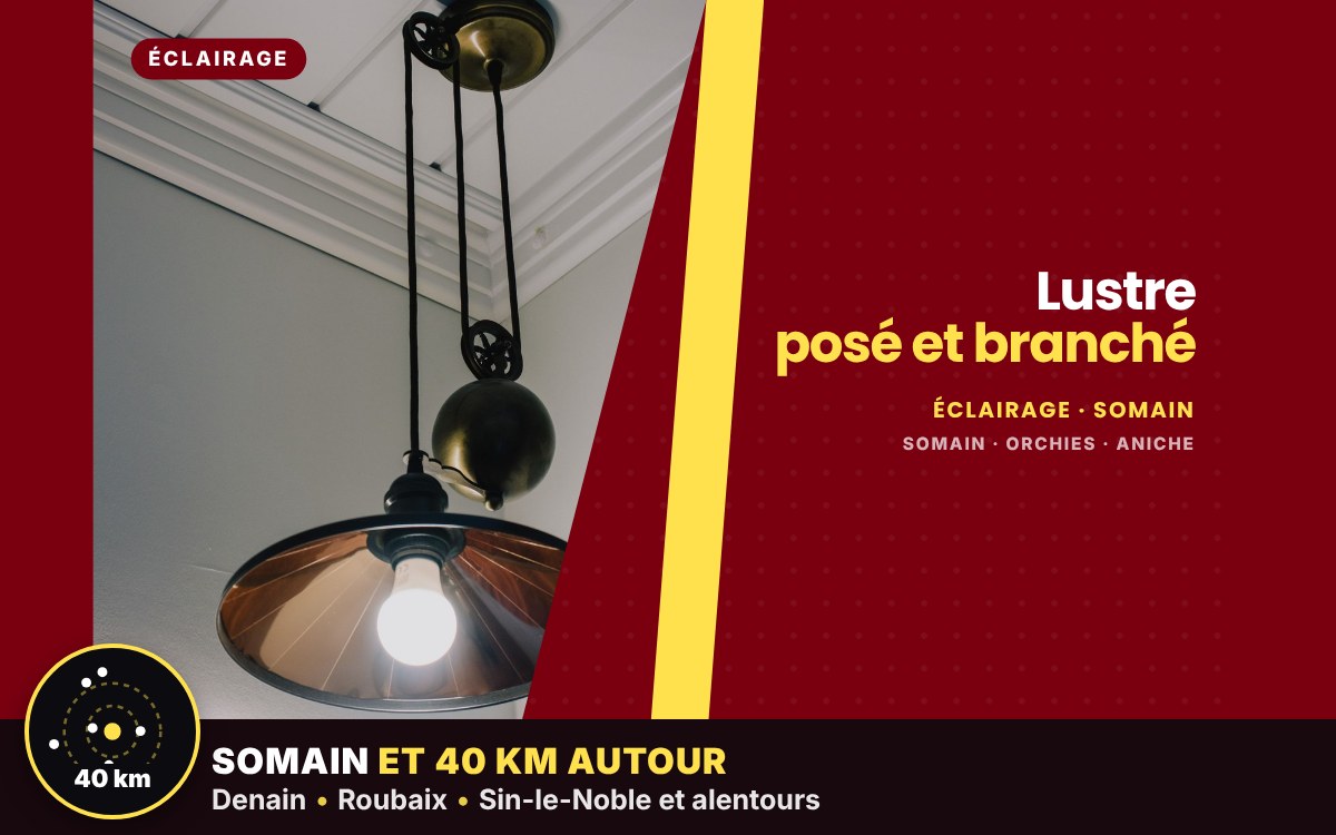 Je vais poser et raccorder vos luminaires et lustres à Liévin