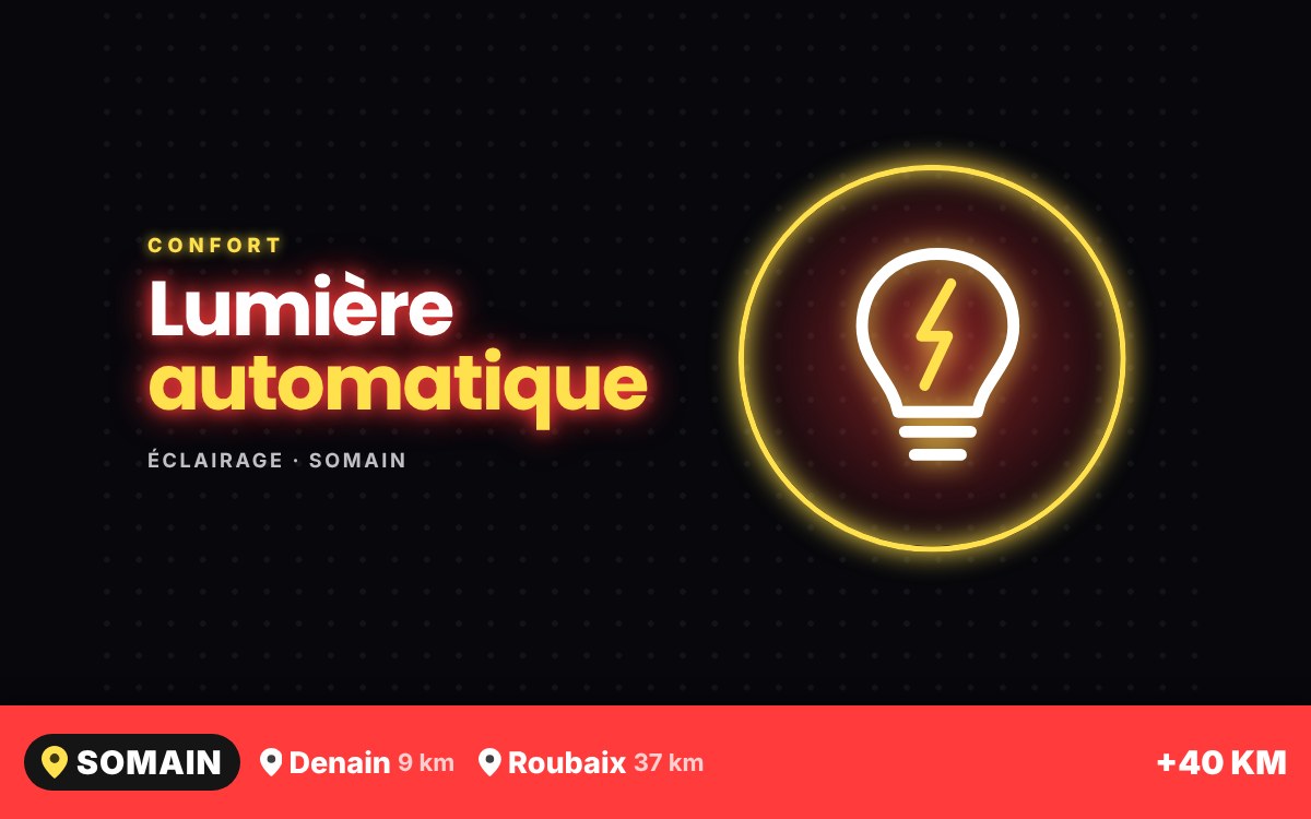 Je vais installer un éclairage avec détecteur de mouvement à Liévin