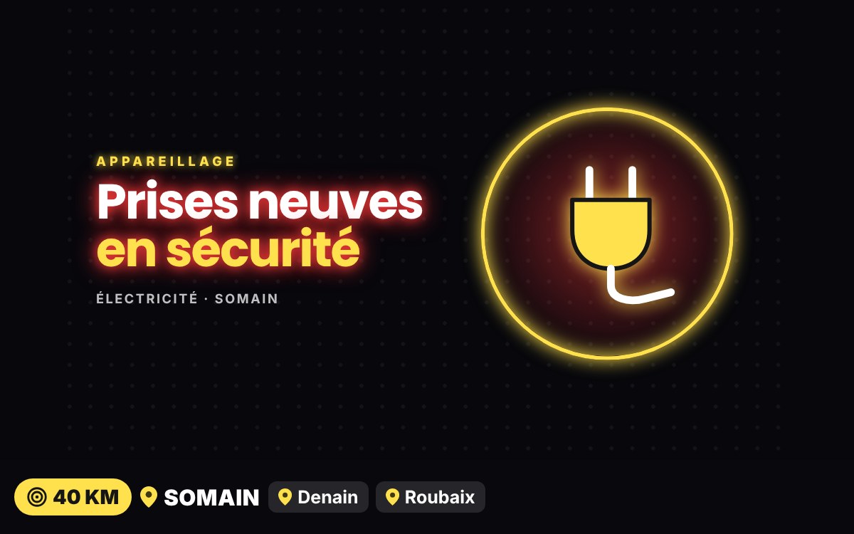 Je vais remplacer vos prises et interrupteurs usés à Liévin
