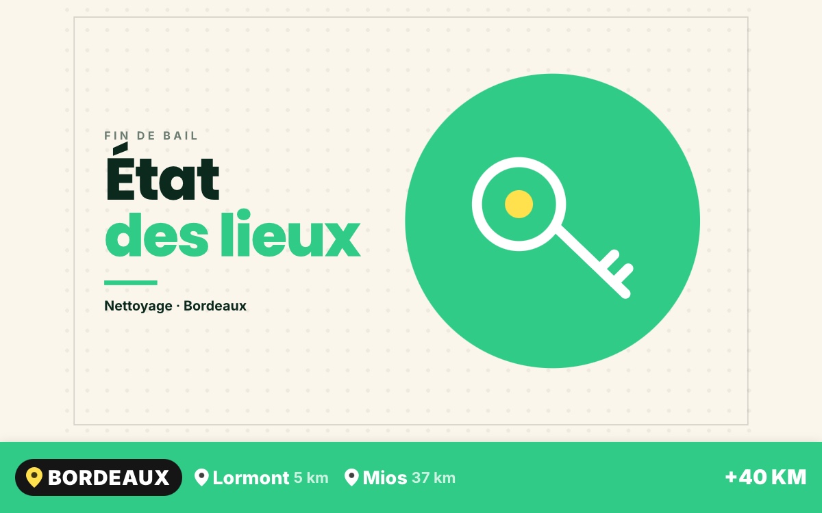 Je vais nettoyer votre logement avant l'état des lieux à Bègles