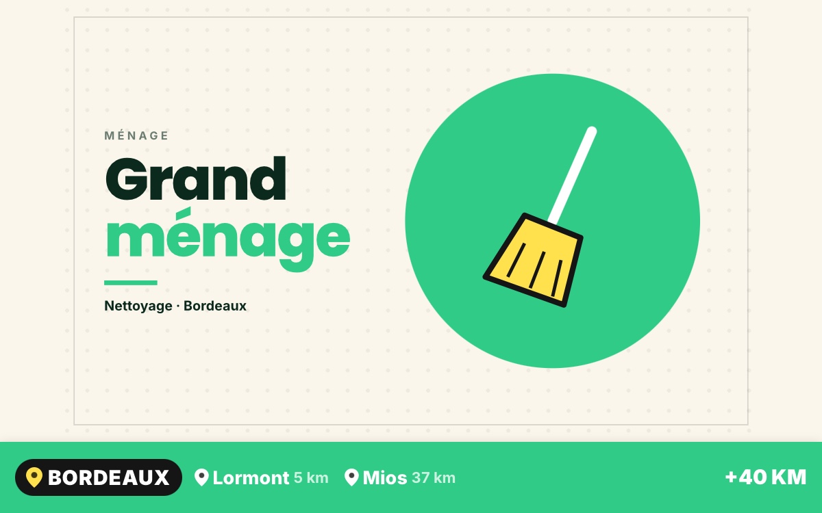 Je vais faire le grand ménage de votre logement à Bègles