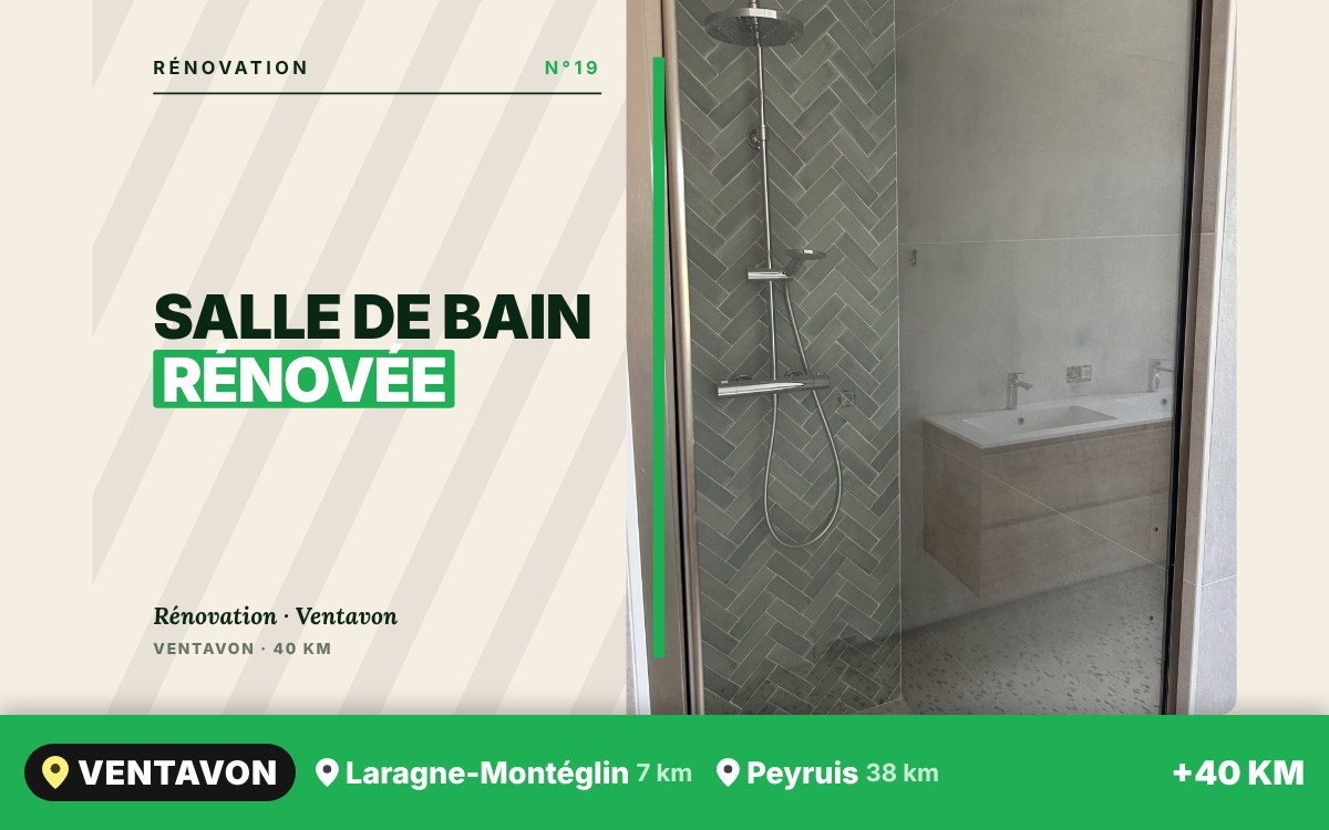 Je vais rénover votre salle de bain à Gap