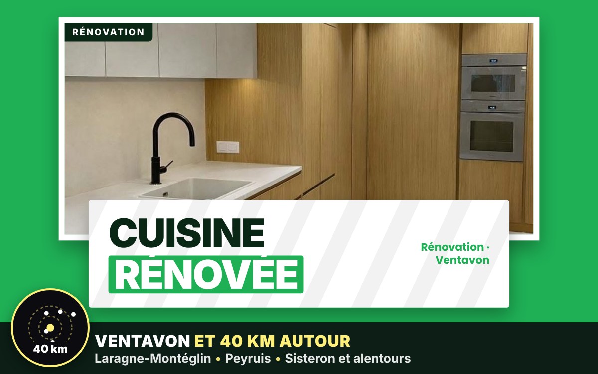 Je vais rénover votre cuisine à Gap