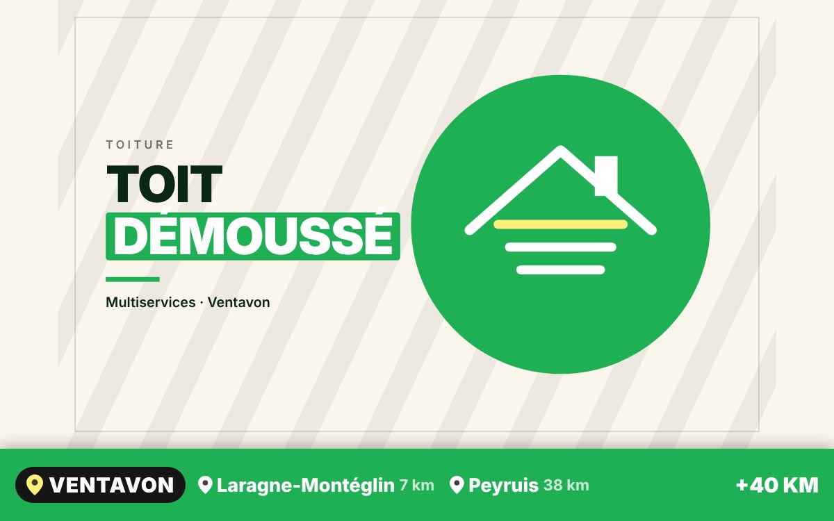 Je vais démousser votre toiture à Gap