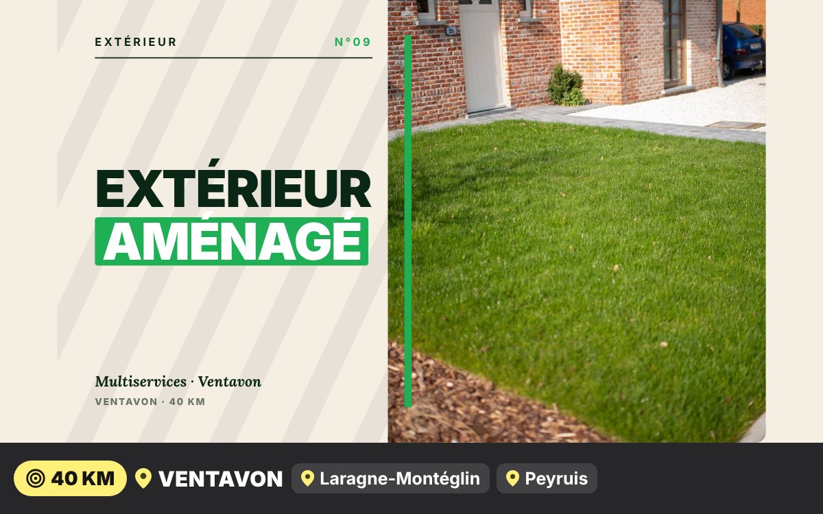 Je vais aménager les abords de votre maison à Gap