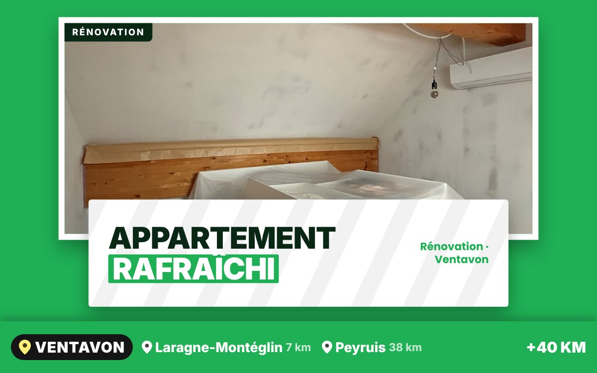 Je vais rafraîchir votre appartement à Gap