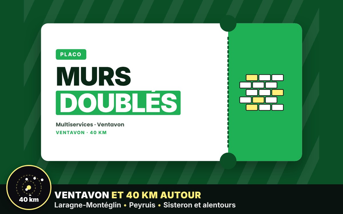 Je vais doubler vos murs en plaques de plâtre à Gap