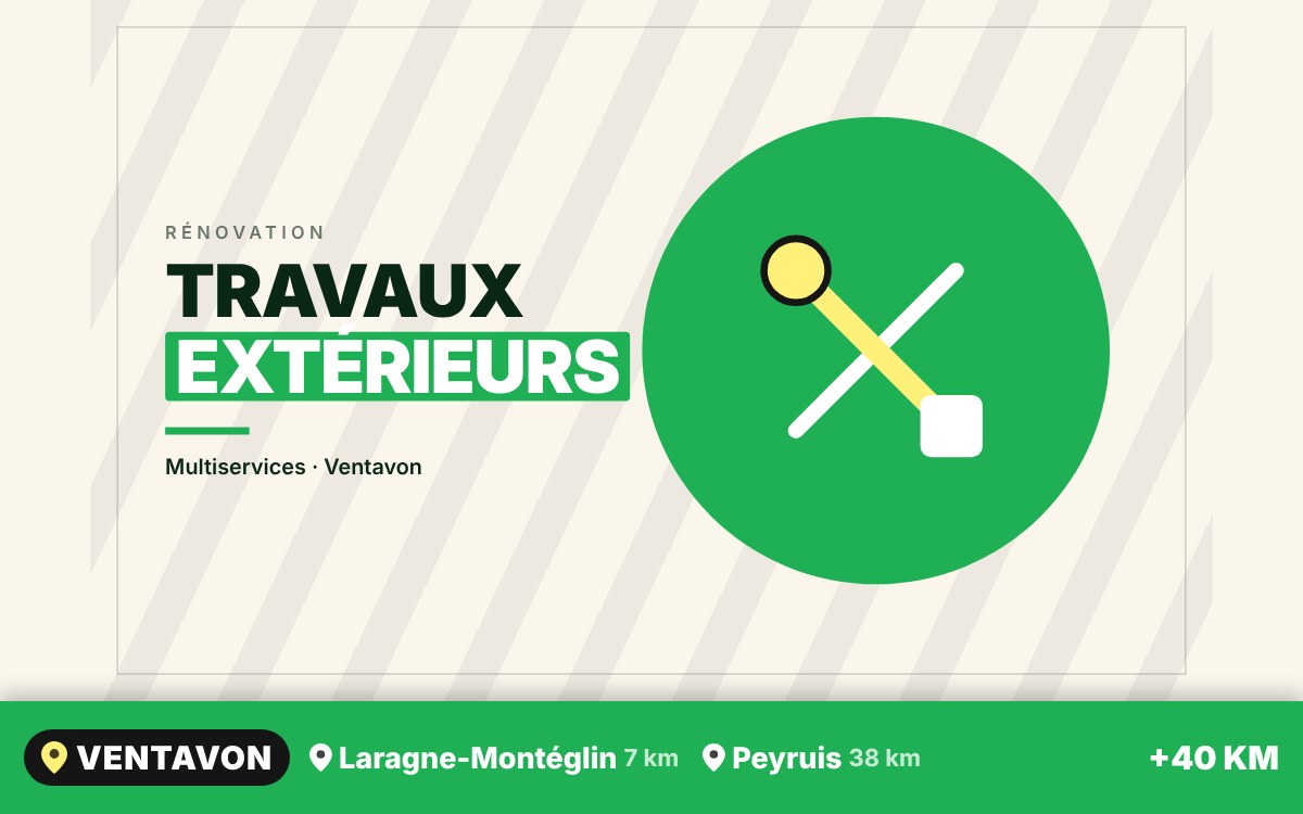 Je vais réaliser vos petits travaux extérieurs à Gap