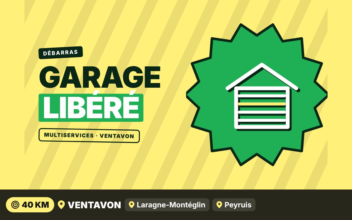 Je vais débarrasser votre cave ou votre garage à Gap