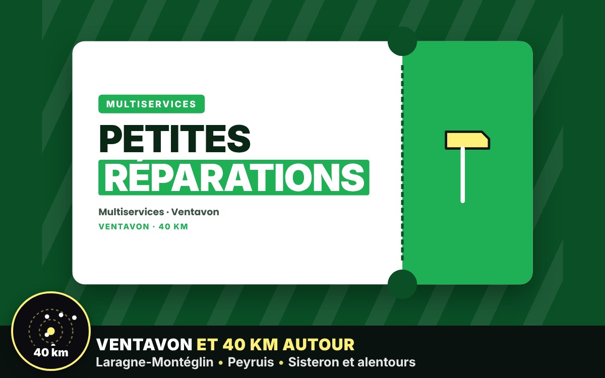 Je vais faire vos petites réparations dans la maison à Gap