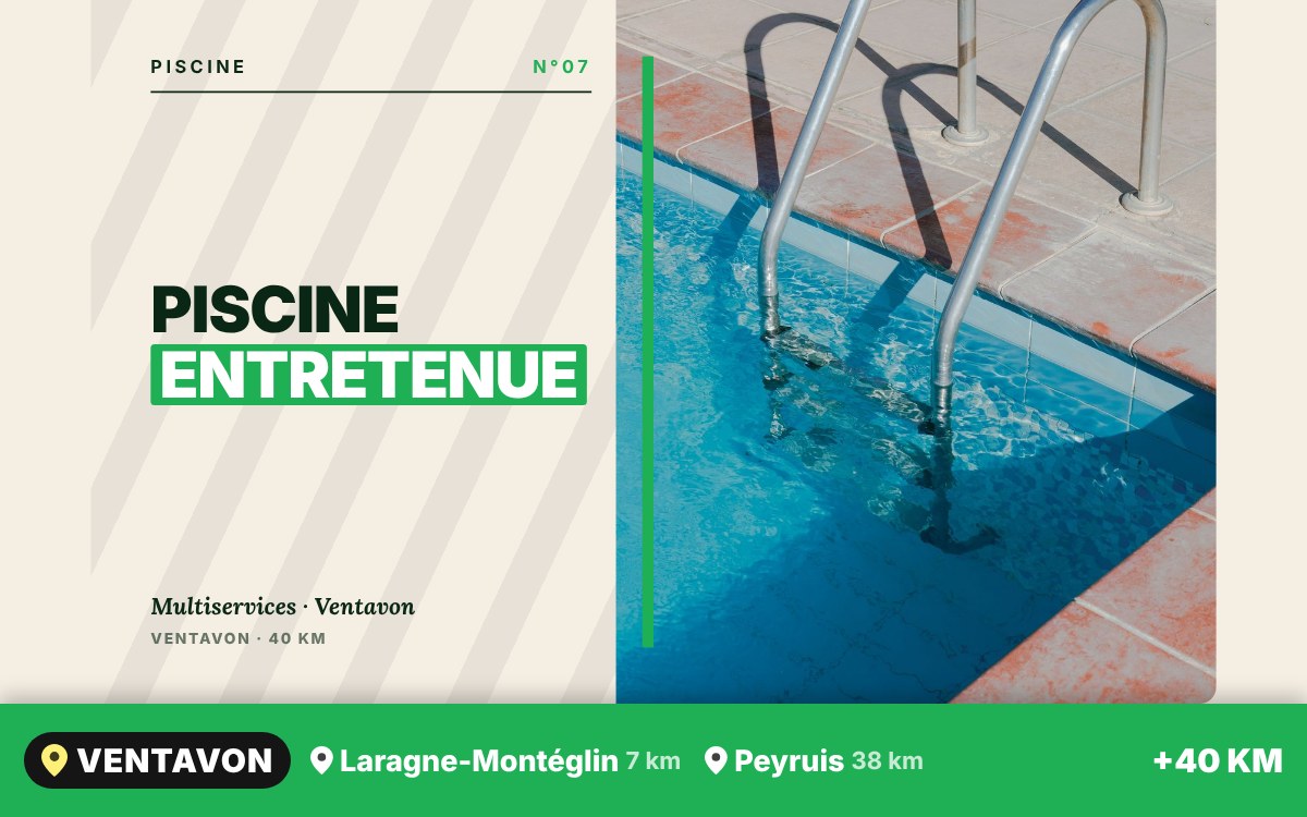 Je vais entretenir votre piscine à Gap