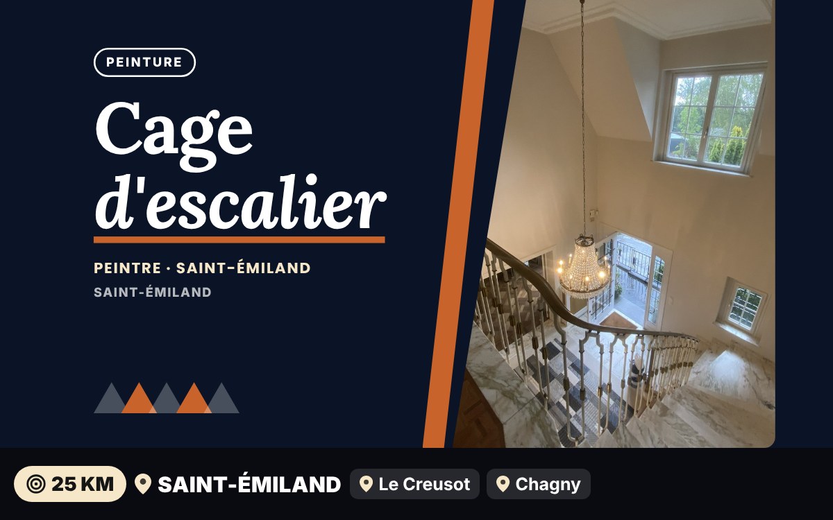 Je vais repeindre votre cage d'escalier à Autun