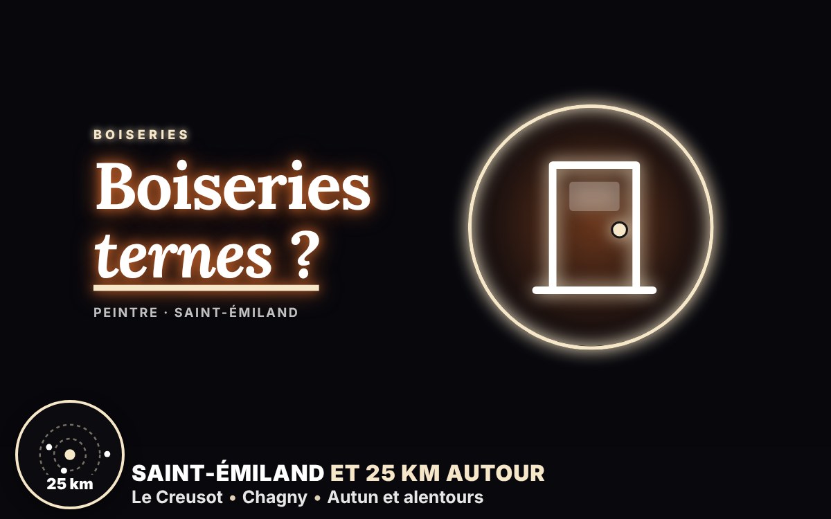 Je vais repeindre vos boiseries et vos portes à Autun