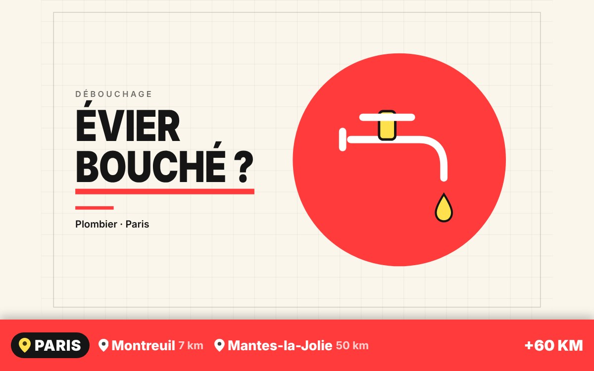 Je vais déboucher votre évier ou votre lavabo à Meaux