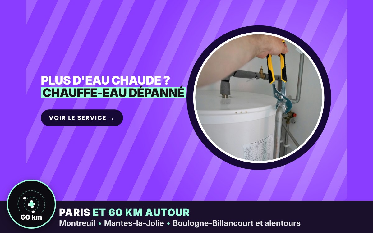 Je vais dépanner votre chauffe-eau à Paris