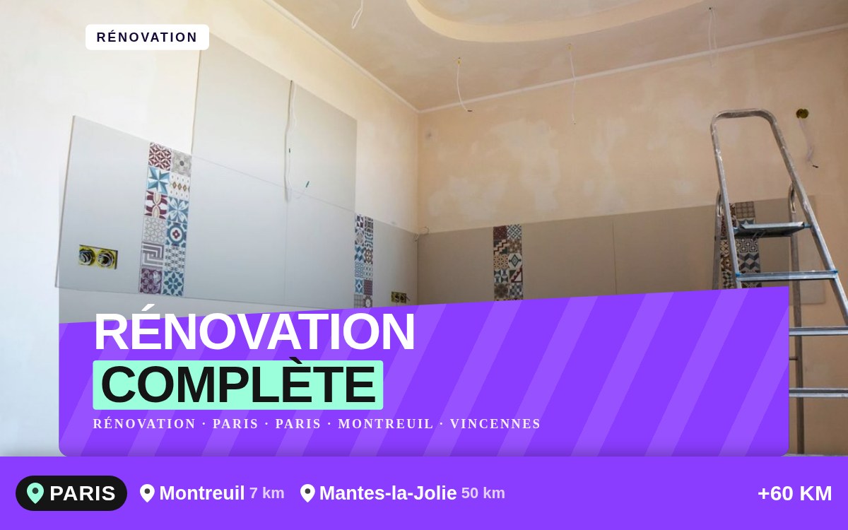 Je vais rénover entièrement votre appartement à Meaux