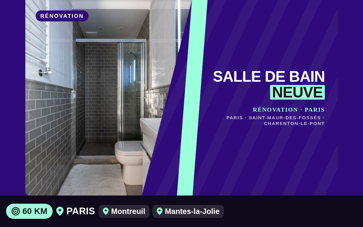 Je vais rénover votre salle de bain de A à Z à Meaux