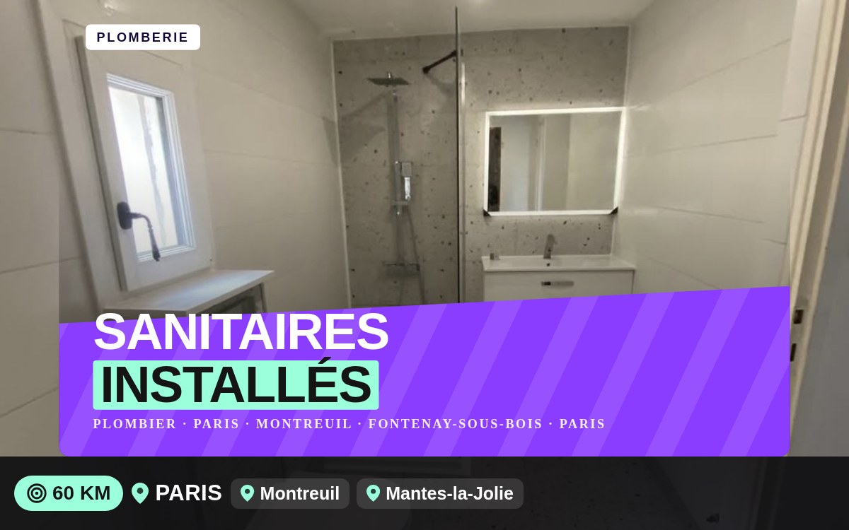 Je vais installer votre WC, lavabo ou meuble vasque à Meaux