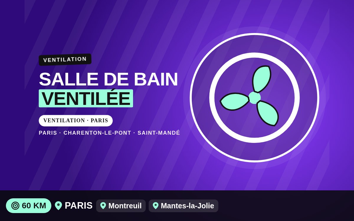 Je vais poser un extracteur d'air dans votre salle de bain à Meaux