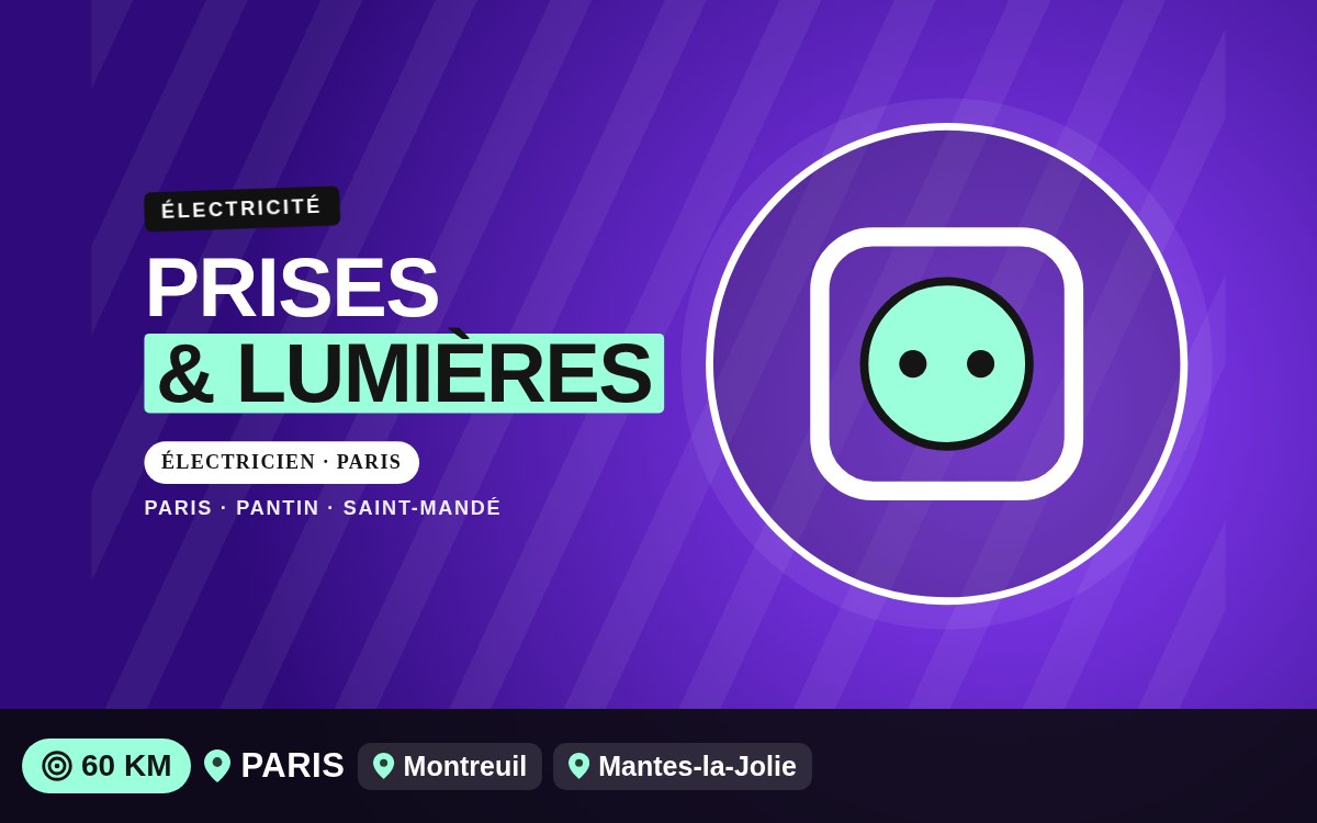 Je vais ajouter des prises et des points lumineux à Meaux